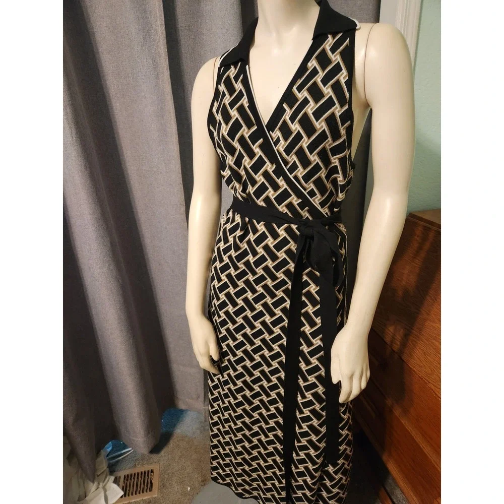 Diane von Furstenberg Women's Wrap Sleeveless Limited Edition Dress (Size XXL) - Picture 5 of 14